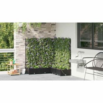 Garten-Pflanzgefäß 5 Stk. Schwarz 120 x 120 x 126 cm PP