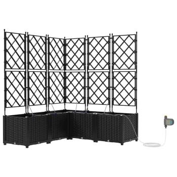 Garten-Pflanzgefäß 5 stk. Schwarz 120 x 120 x 142 cm PP