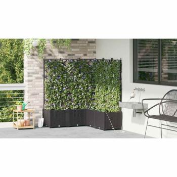Garten-Pflanzgefäß 5 stk. Schwarz 120 x 120 x 142 cm PP