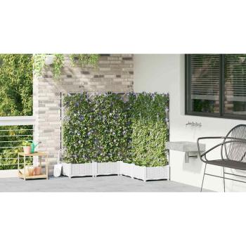 Garten-Pflanzgefäß 5 stk. Weiß 120 x 120 x 125,5 cm PP