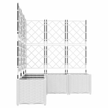 Garten-Pflanzgefäß 5 Stk. Weiß 120 x 120 x 143 cm PP