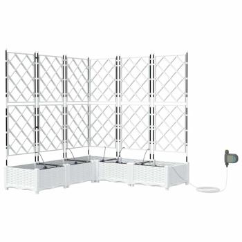 Garten-Pflanzgefäß 5 Stk. Weiß 120 x 120 x 126 cm PP