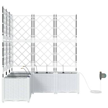 Garten-Pflanzgefäß 5 Stk. Weiß 120 x 120 x 142 cm PP
