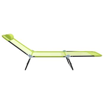 Klappbare Sonnenliege Grün 182 x 55 x 85,5 cm Textilene
