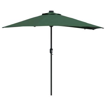 Garten-Sonnenschirm Grün 294 x 150 x 223 cm Polyester und Stahl