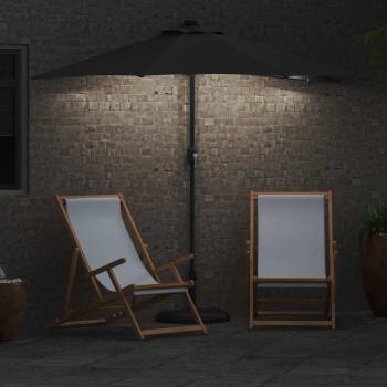 Garten-Sonnenschirm Anthrazit 294 x 150 x 223 cm