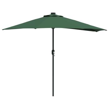 Gartensonnenschirm 294 x 150 x 224 cm Polyester und Stahl Grün