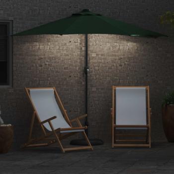 Gartensonnenschirm 294 x 150 x 224 cm Polyester und Stahl Grün