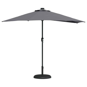 Gartensonnenschirm 294 x 150 x 224 cm Polyester und Stahl