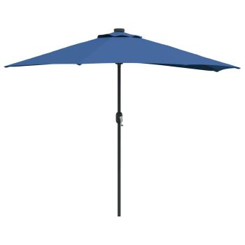 Gartensonnenschirm 294 x 150 x 224 cm Polyester und Stahl