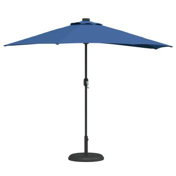 Gartensonnenschirm 294 x 150 x 224 cm Polyester und Stahl