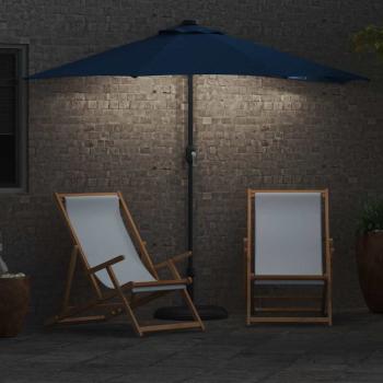 Gartensonnenschirm 294 x 150 x 224 cm Polyester und Stahl
