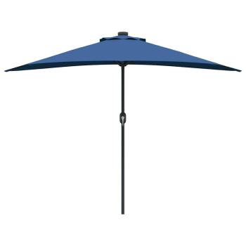 Gartensonnenschirm 294 x 150 x 224 cm Polyester und Stahl