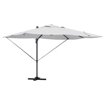Sonnenschirm Sand 351 x 250 x 253 cm Polyester und Aluminium