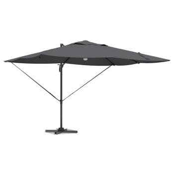 Sonnenschirm mit LED-Lichtleisten Anthrazit 351 x 250 x 253 cm