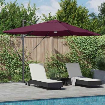 ARDEBO.de - Sonnenschirm Bordeauxrot 351 x 250 x 253 cm