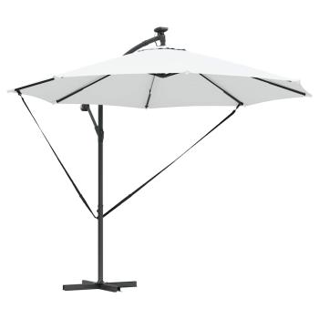 Sonnenschirm 294 x 294 x 248 cm Polyester und Aluminium Sand