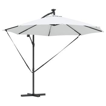 Sonnenschirm 294 x 294 x 248 cm Polyester und Aluminium Sand