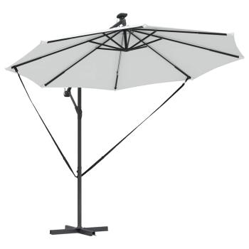 Sonnenschirm 294 x 294 x 248 cm Polyester und Aluminium Sand