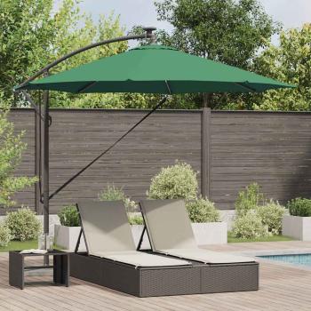 ARDEBO.de - Sonnenschirm 294 x 294 x 248 cm Polyester und Aluminium Grün