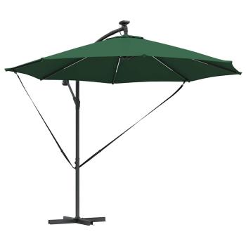 Sonnenschirm 294 x 294 x 248 cm Polyester und Aluminium Grün