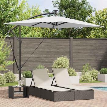 ARDEBO.de - Sonnenschirm 294 x 200 x 270 cm Polyester und Aluminium Sand