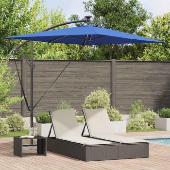 ARDEBO.de - Sonnenschirm 294 x 200 x 270 cm Polyester und Aluminium