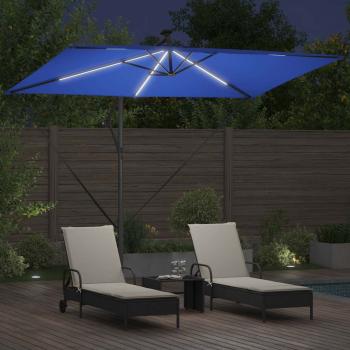 Sonnenschirm 294 x 200 x 270 cm Polyester und Aluminium