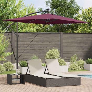 ARDEBO.de - Sonnenschirm 294 x 200 x 270 cm Polyester und Aluminium