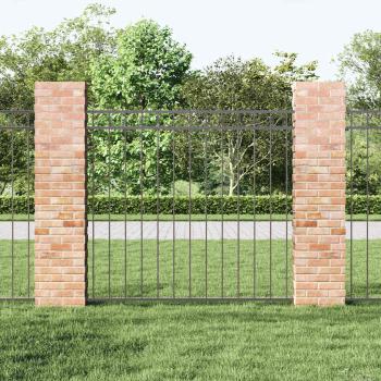 Zaunelement ASSEN 163 x 120 cm Stahl Grau