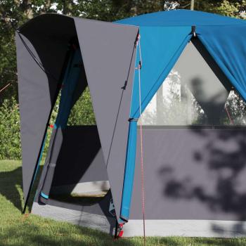 Cabin Zelt 3-Personen mit Dach Blau und Grau 320 x 320 x 203 cm