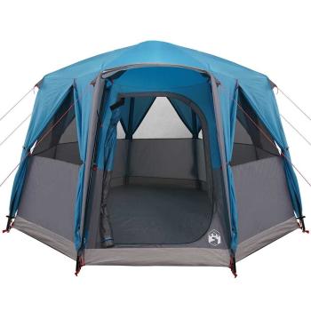 Cabin Zelt 3-Personen mit Dach Blau und Grau 320 x 320 x 203 cm