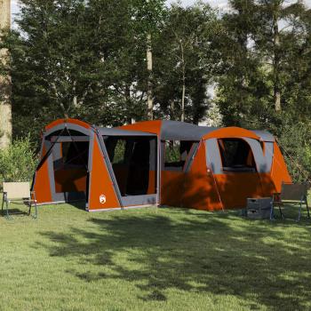 ARDEBO.de - Familienzelt für 20 Personen 20 Personen Grau und Orange