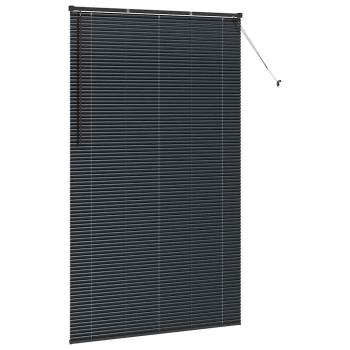 Venezianische Jalousien Schwarz 220 x 125 cm Aluminium