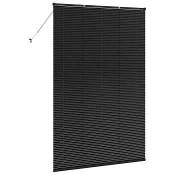 Venezianische Jalousien Schwarz 220 x 140 cm Aluminium