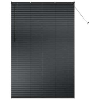 Venezianische Jalousien Schwarz 220 x 140 cm Aluminium