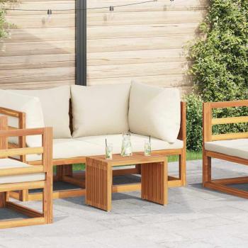 ARDEBO.de - Garten-Beistelltisch Braun 50 x 32,5 x 35 cm Massivholz Teak