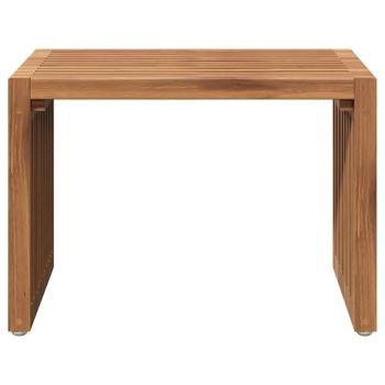 Garten-Beistelltisch Braun 50 x 32,5 x 35 cm Massivholz Teak