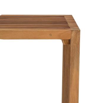Garten-Beistelltisch Braun 50 x 32,5 x 35 cm Massivholz Teak