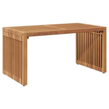 Garten-Beistelltisch Braun 70 x 37,5 x 35,5 cm Massivholz Teak