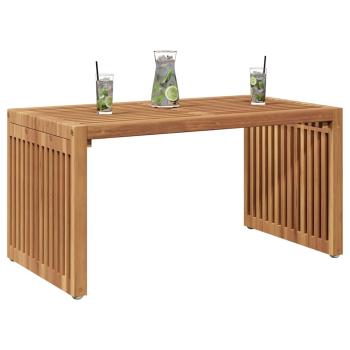 Garten-Beistelltisch Braun 70 x 37,5 x 35,5 cm Massivholz Teak