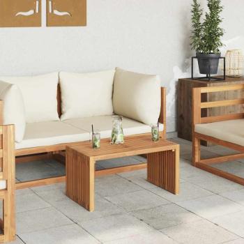 Garten-Beistelltisch Braun 70 x 37,5 x 35,5 cm Massivholz Teak