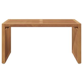 Garten-Beistelltisch Braun 70 x 37,5 x 35,5 cm Massivholz Teak