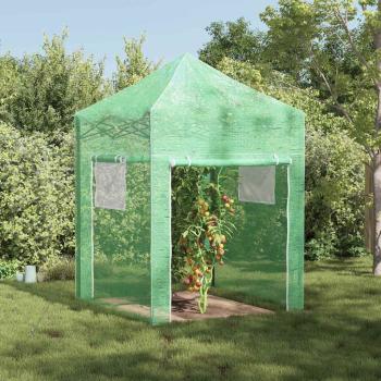 ARDEBO.de - Gewächshaus mit Pop-up-Rahmen Grün 200 x 200 x 300 cm Eisen