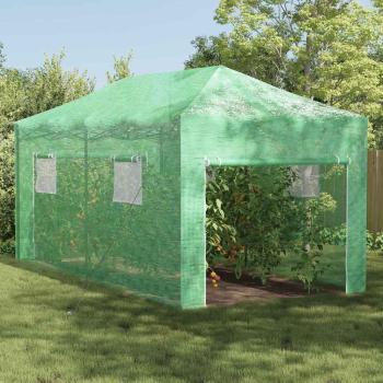 ARDEBO.de - Gewächshaus mit Pop-up-Rahmen Grün 290 x 580 x 315 cm Eisen