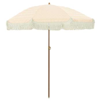 Strandparasol 160 x 160 x 196 cm Polyester und Stahl Rund