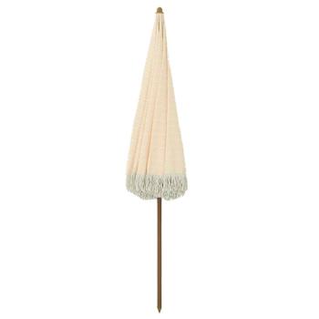 Strandparasol 160 x 160 x 196 cm Polyester und Stahl Rund