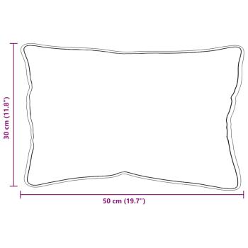 Kopfkissen 2 Stk. 51 x 31 x 20 cm Polyester Weiß