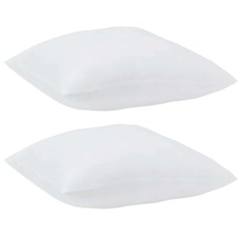 Kopfkissen 2 stk. 60 x 60 x 20 cm Polyester Weiß