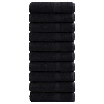 Gästetuch SOLUND 25 Stk. Schwarz 100 x 150 cm 550 gsm